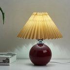 Nordic Ceramic Pleated Table Lamp