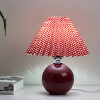 Nordic Ceramic Pleated Table Lamp