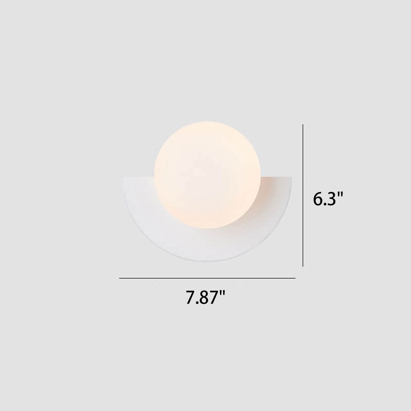 Colorful Glass Semicircle Wall Sconce