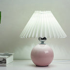 Nordic Ceramic Pleated Table Lamp