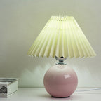 Nordic Ceramic Pleated Table Lamp
