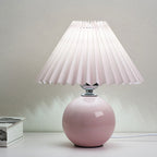 Nordic Ceramic Pleated Table Lamp