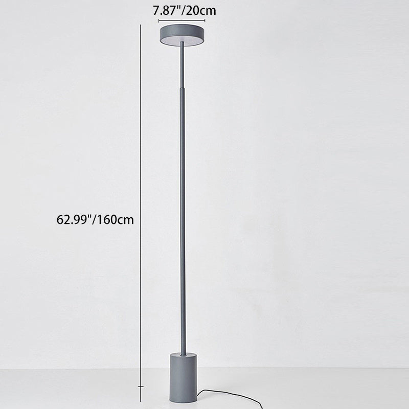 Scandinavian Round LED Floor Lamp