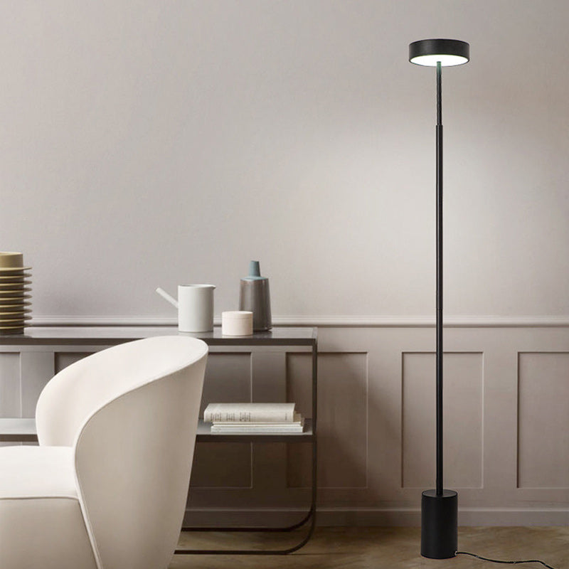 Scandinavian Round LED Floor Lamp