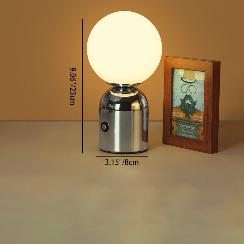 Scandinavian Round Orb LED Table Lamp