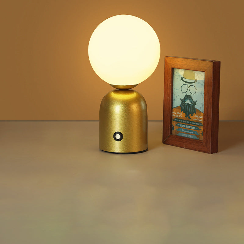 Scandinavian Round Orb LED Table Lamp