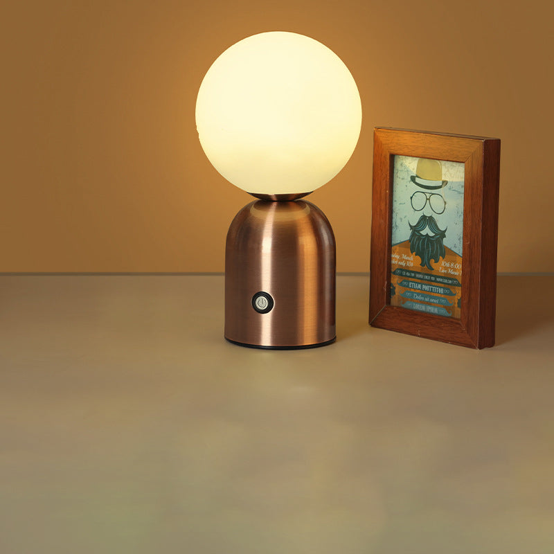 Scandinavian Round Orb LED Table Lamp