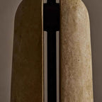 Japanese Marble Mushroom Table Lamp