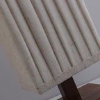 Japanese Walnut Fabric LED Floor Lamp