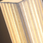 Japanese Walnut Fabric LED Floor Lamp