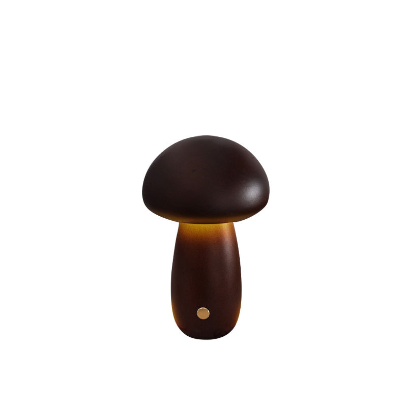 Wood Mushroom LED Night Light