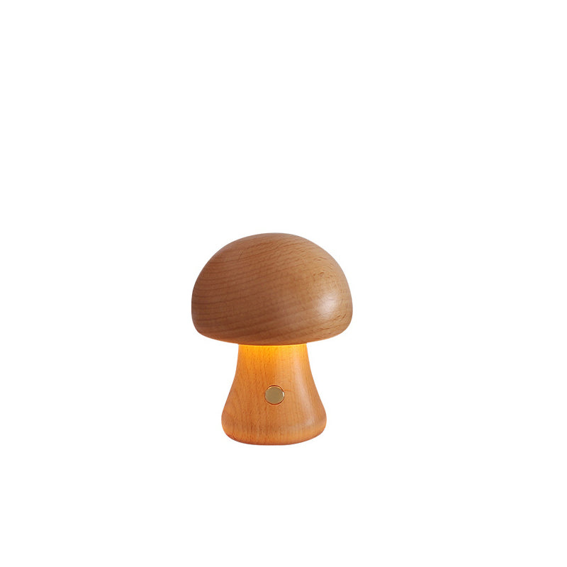 Wood Mushroom LED Night Light
