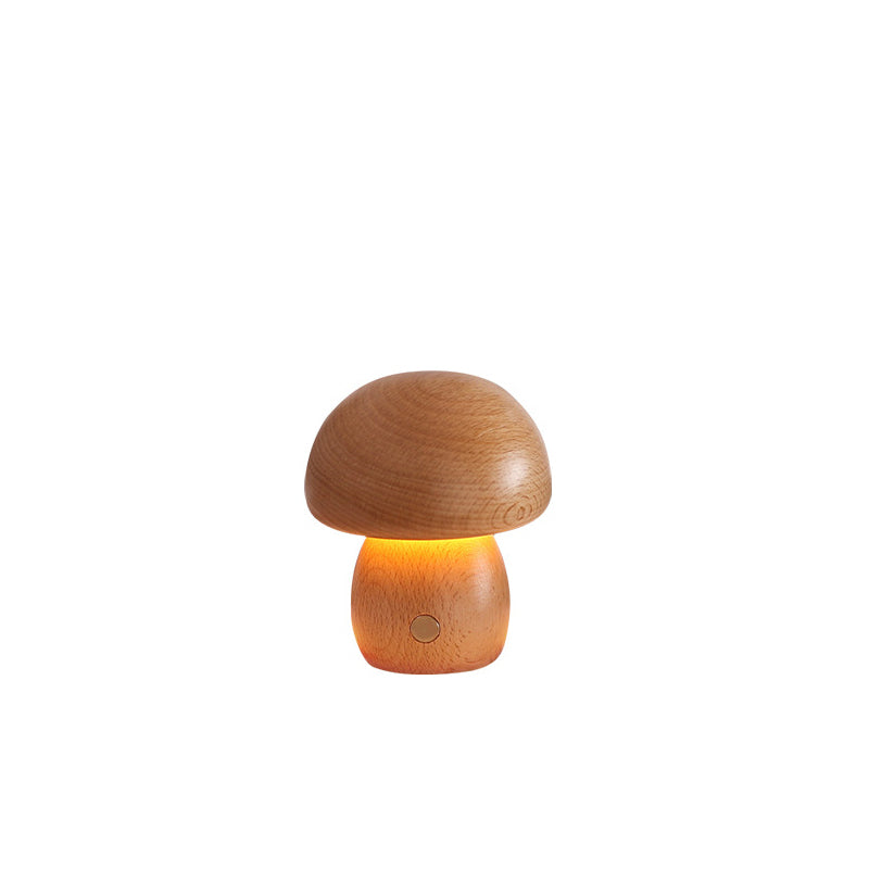 Wood Mushroom LED Night Light