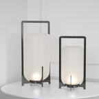 Steel Twilight Lantern Table Light