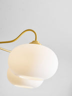 Brass Wooden Persimmon Chandelier