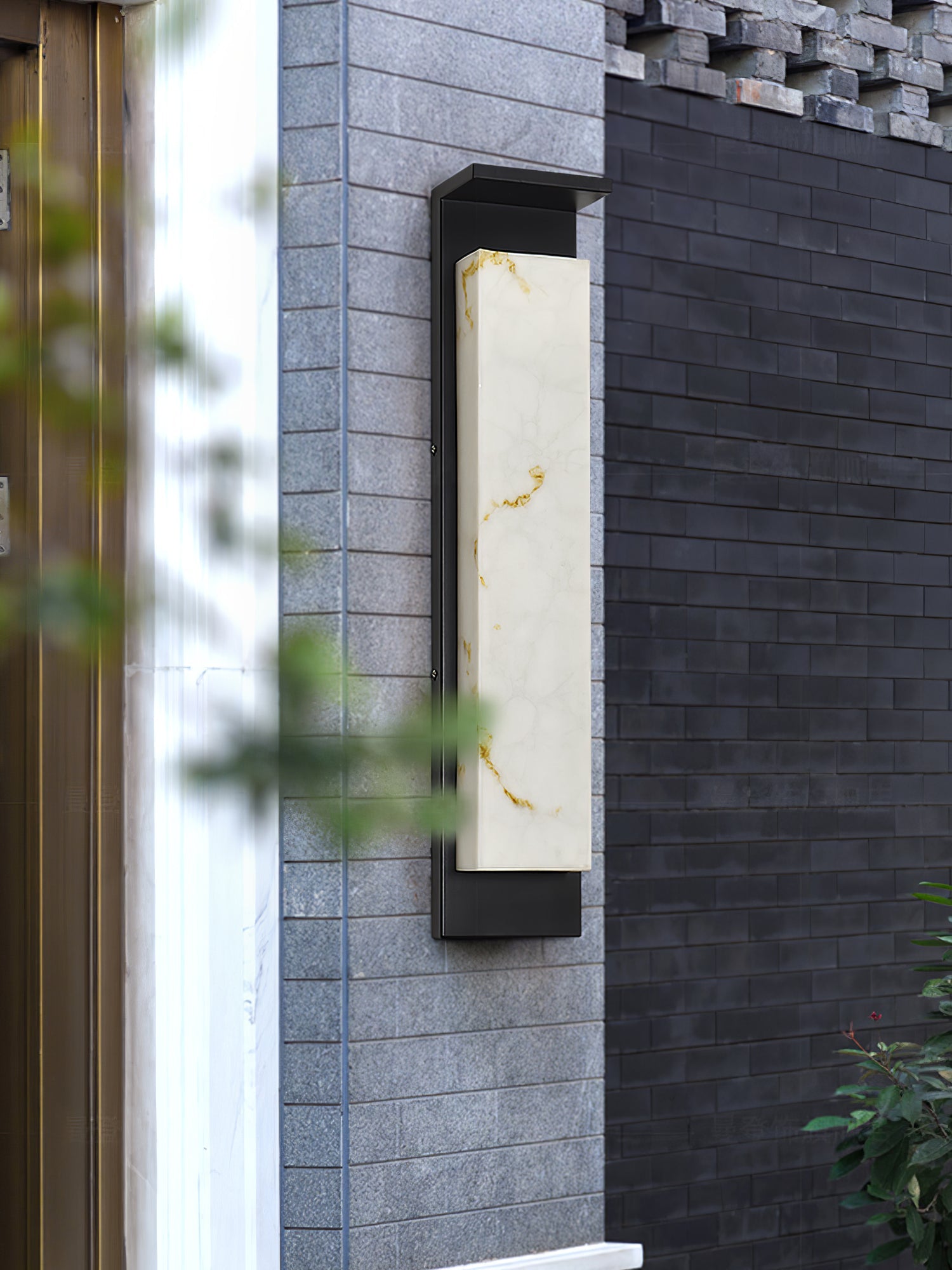 Delaney Alabaster Outdoor Wall Light