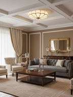Flower Shape Glass Ceiling Light