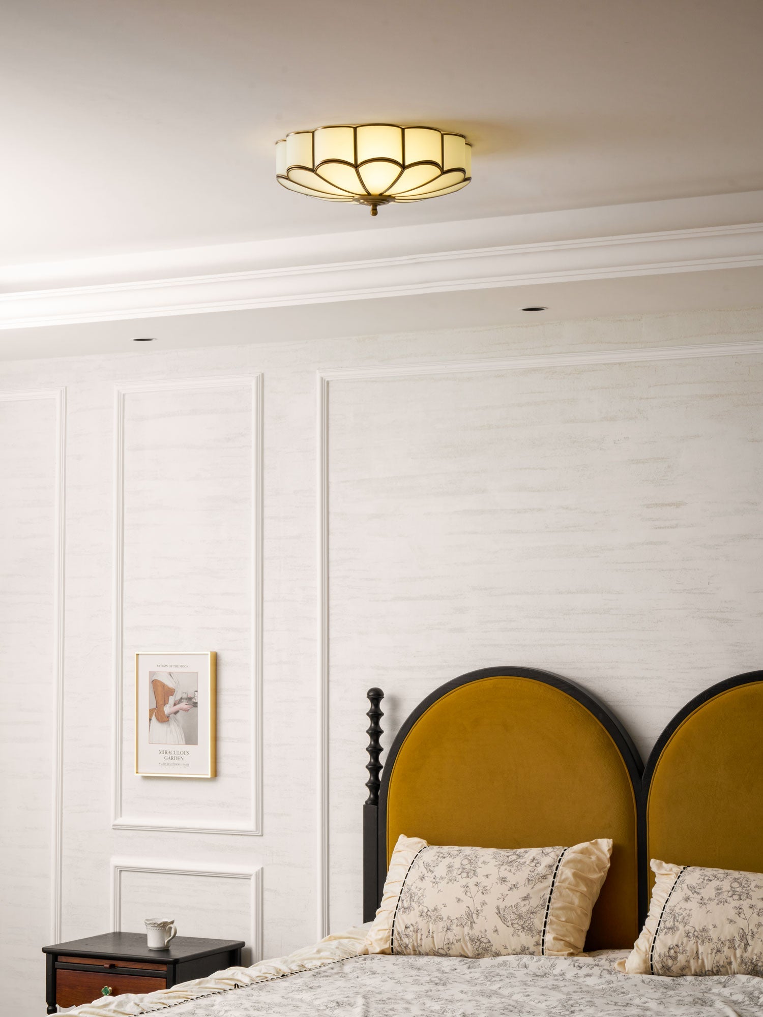 Flower Shape Glass Ceiling Light