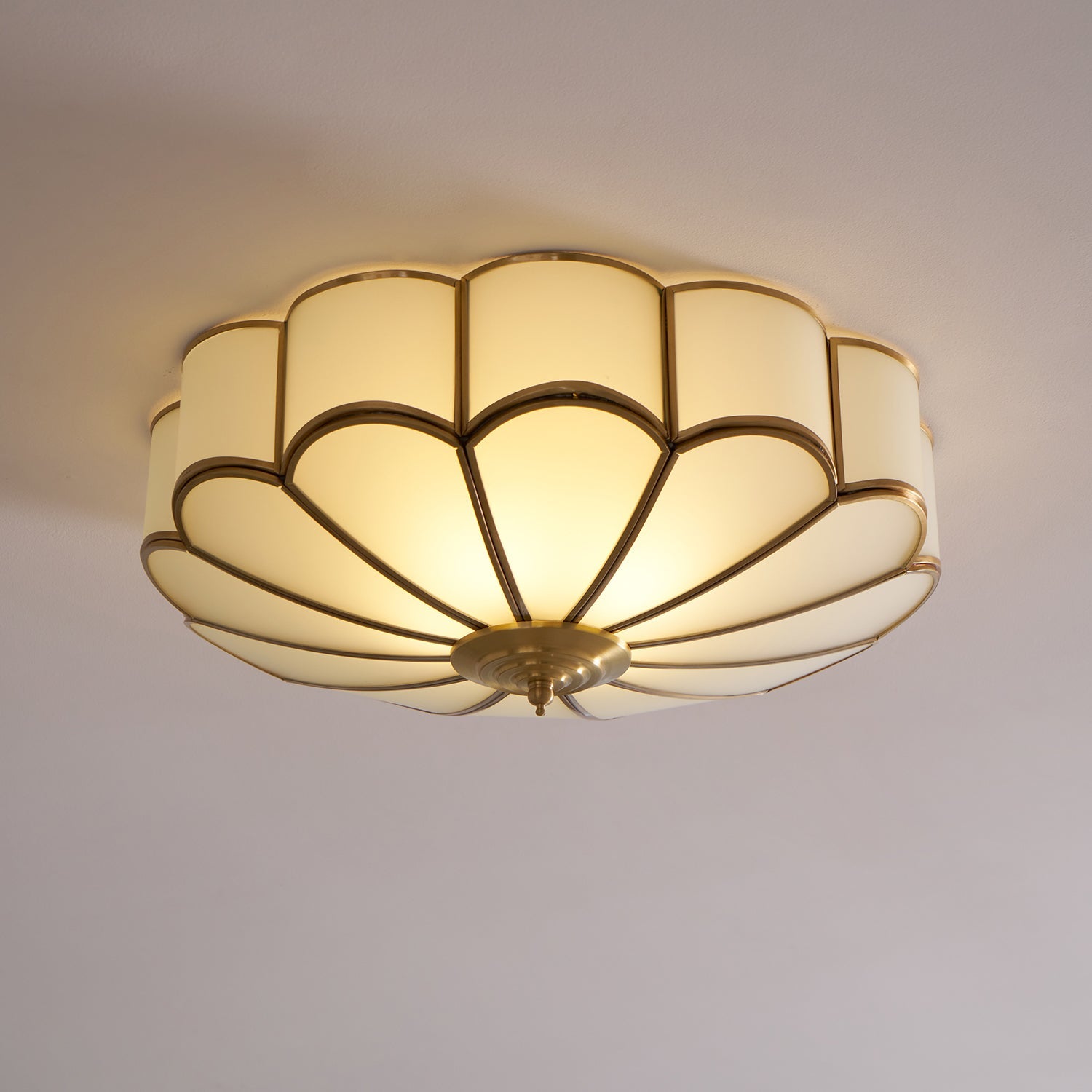 Flower Shape Glass Ceiling Light