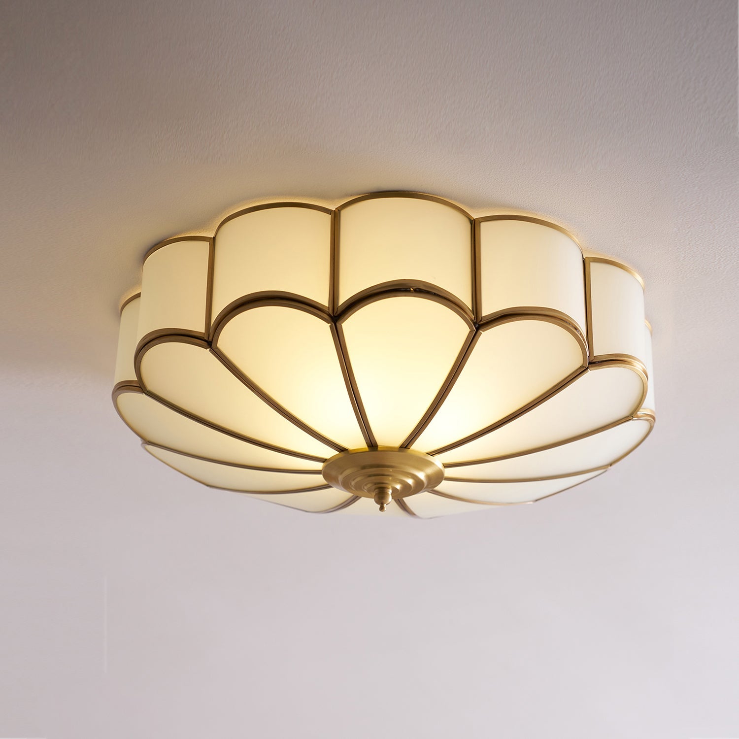 Flower Shape Glass Ceiling Light