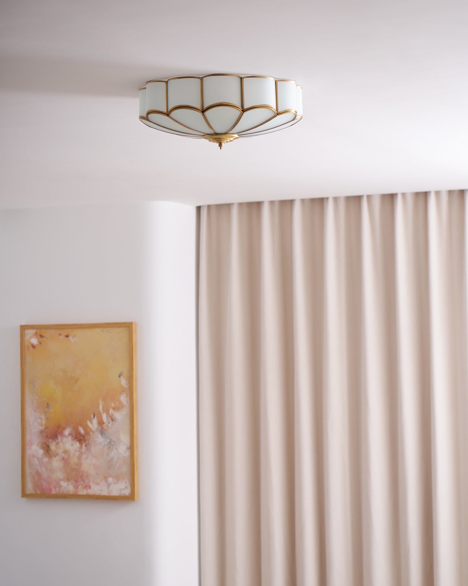 Flower Shape Glass Ceiling Light