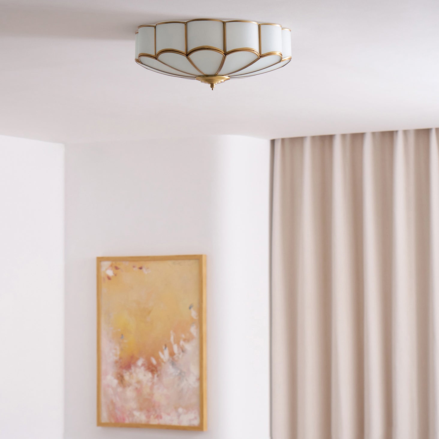 Flower Shape Glass Ceiling Light