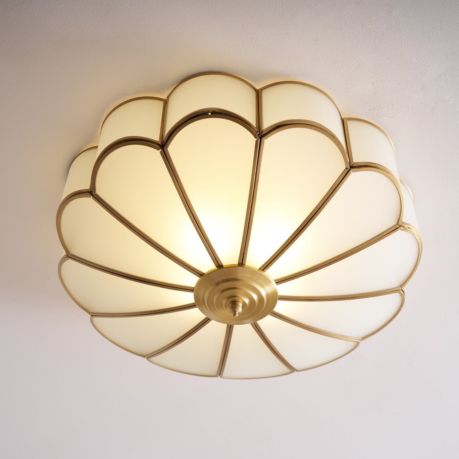 Flower Shape Glass Ceiling Light