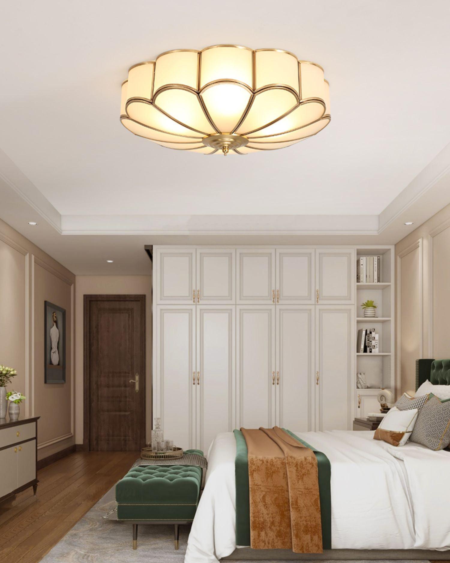 Flower Shape Glass Ceiling Light