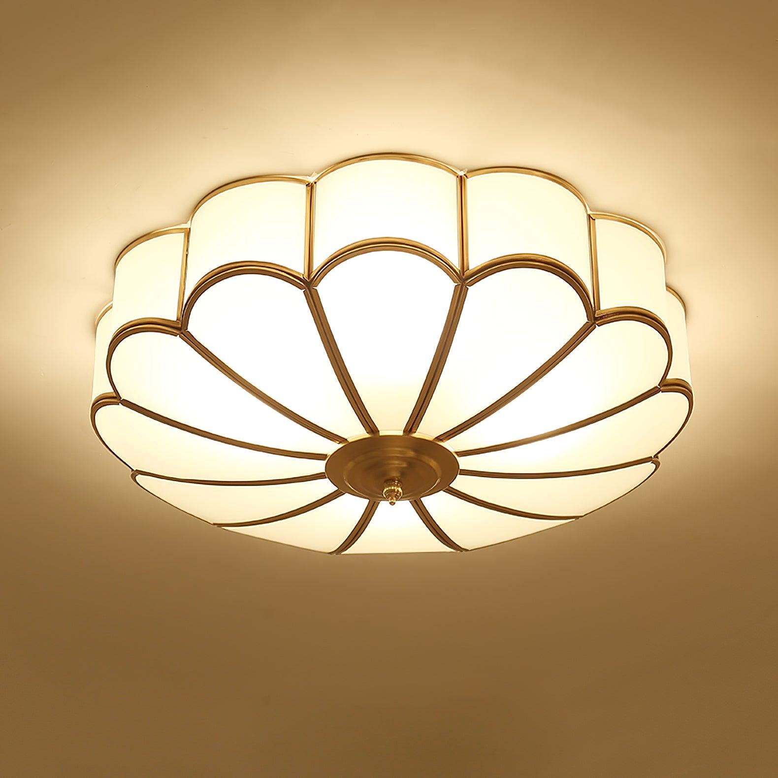 Flower Shape Glass Ceiling Light