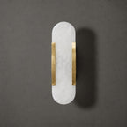 Oblong Alabaster Wall Sconce