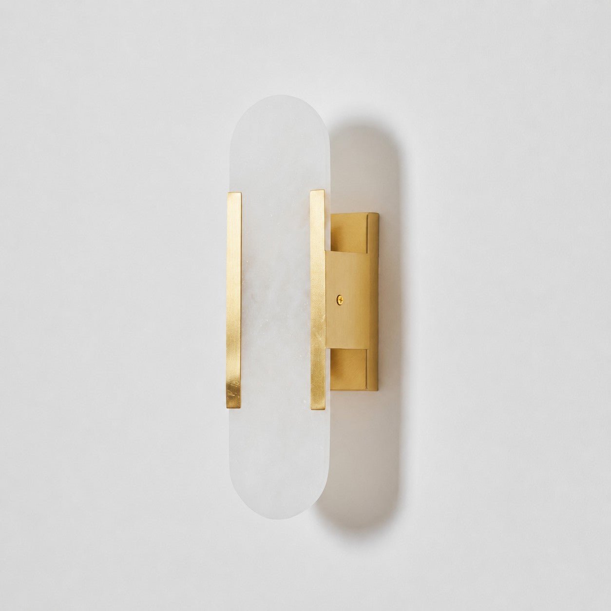 Oblong Alabaster Wall Sconce