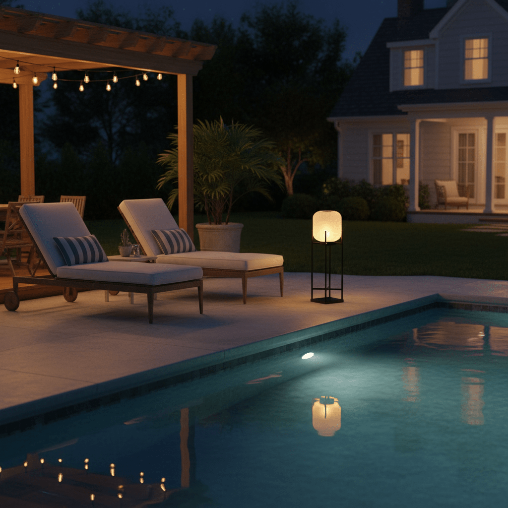 Lantern Solar Outdoor Floor Lamp