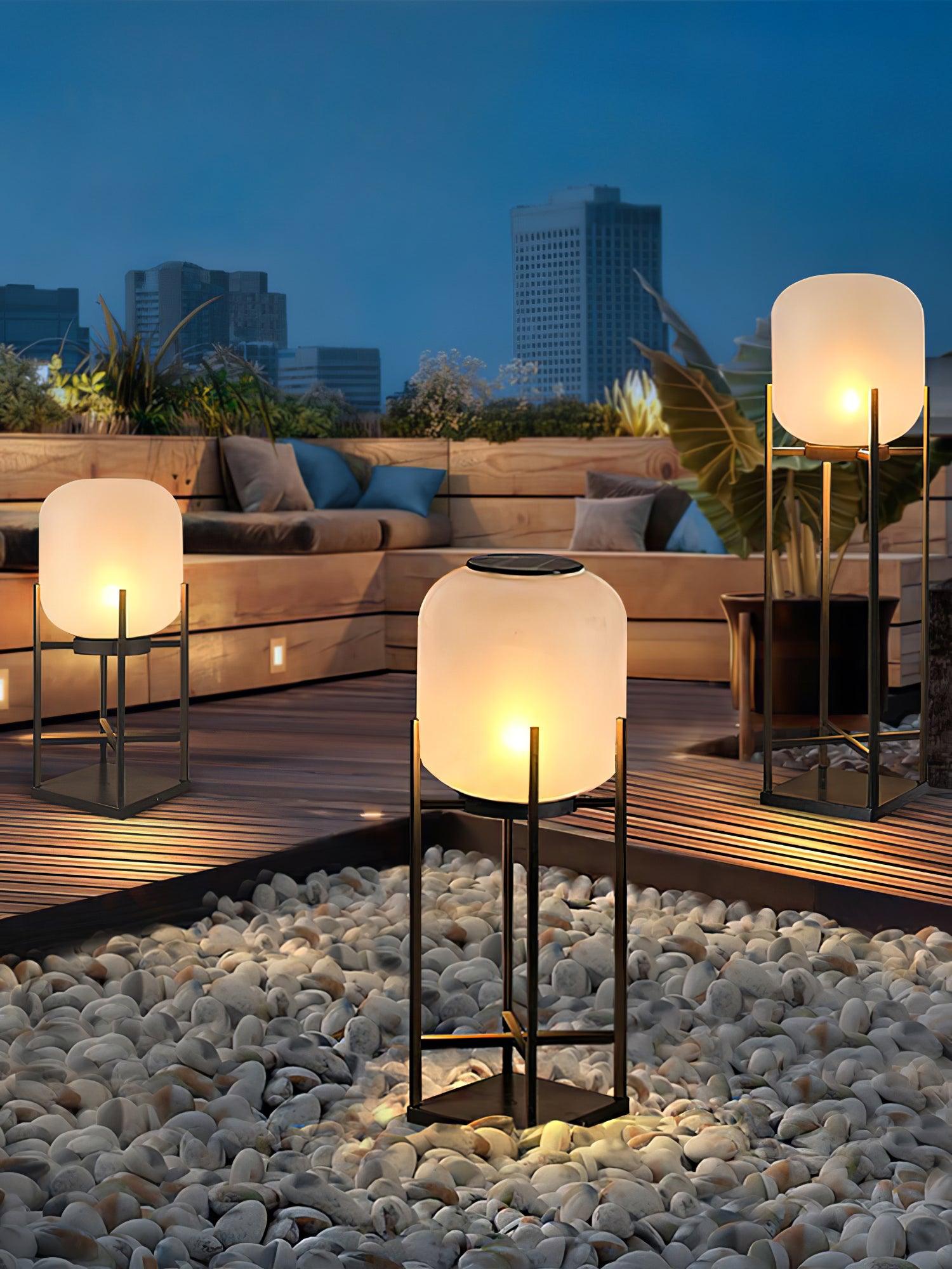 Lantern Solar Outdoor Floor Lamp