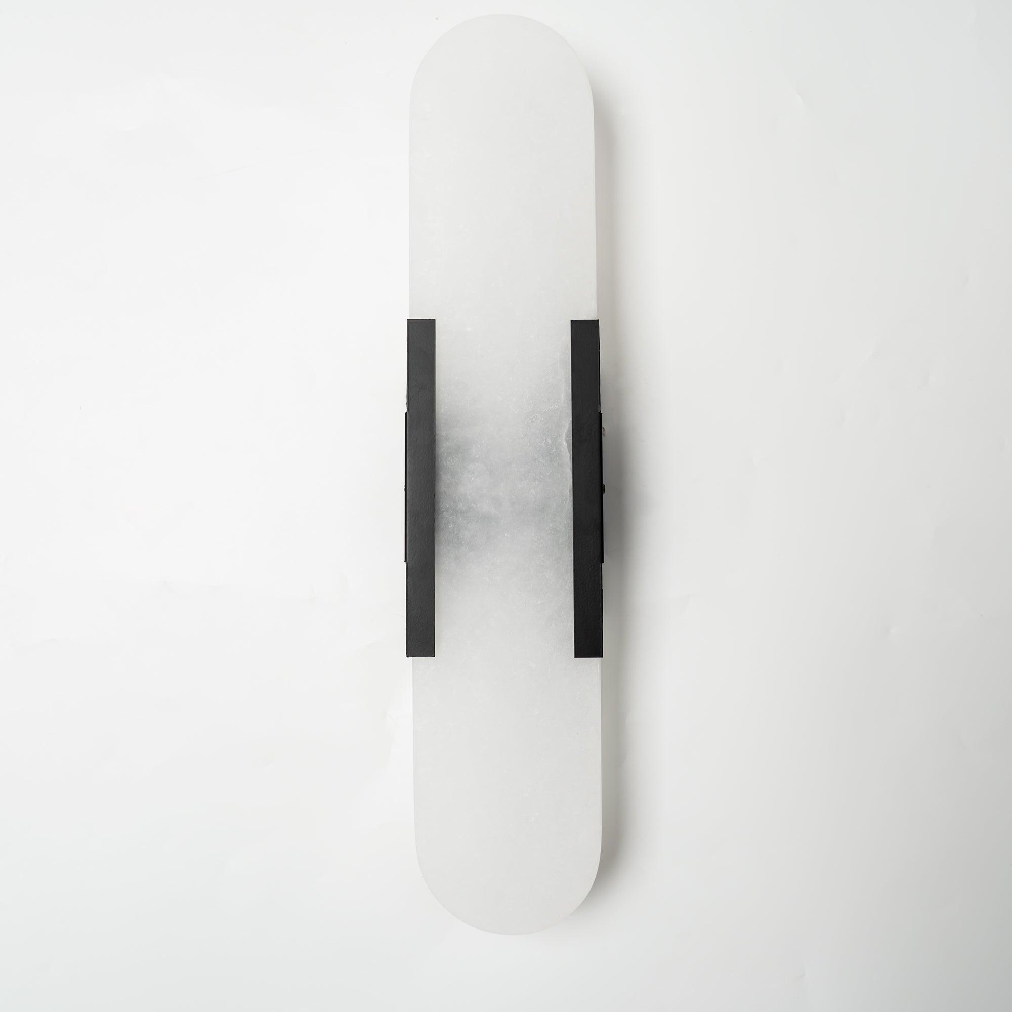 Oblong Alabaster Wall Sconce