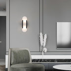 Oblong Alabaster Wall Sconce
