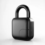 A black square-shaped electronic lock or key fob with a curved handle, shown on a light gray background with dimension lines and text indicating measurements of 90mm, 55mm, and 25mm.