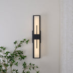 Possini Alabaster Outdoor Wall Light
