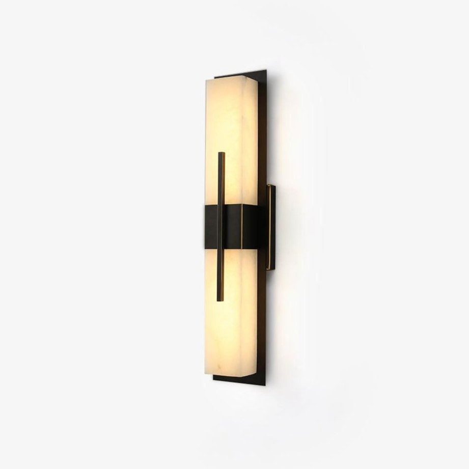 Possini Alabaster Outdoor Wall Light