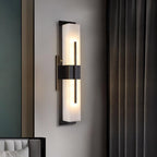 Possini Alabaster Outdoor Wall Light