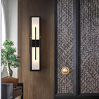 Possini Alabaster Outdoor Wall Light