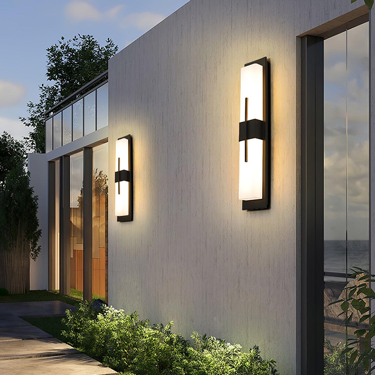 Possini Alabaster Outdoor Wall Light
