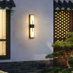 Possini Alabaster Outdoor Wall Light