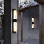 Possini Alabaster Outdoor Wall Light