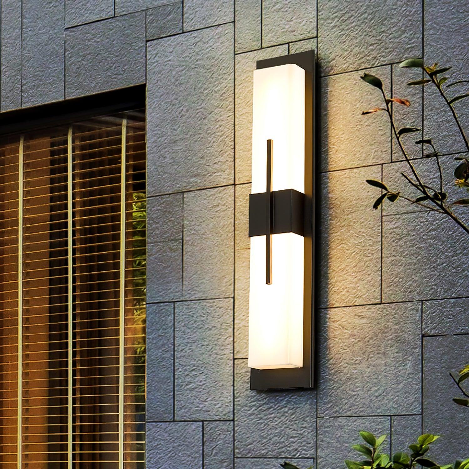 Possini Alabaster Outdoor Wall Light