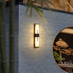 Possini Alabaster Outdoor Wall Light