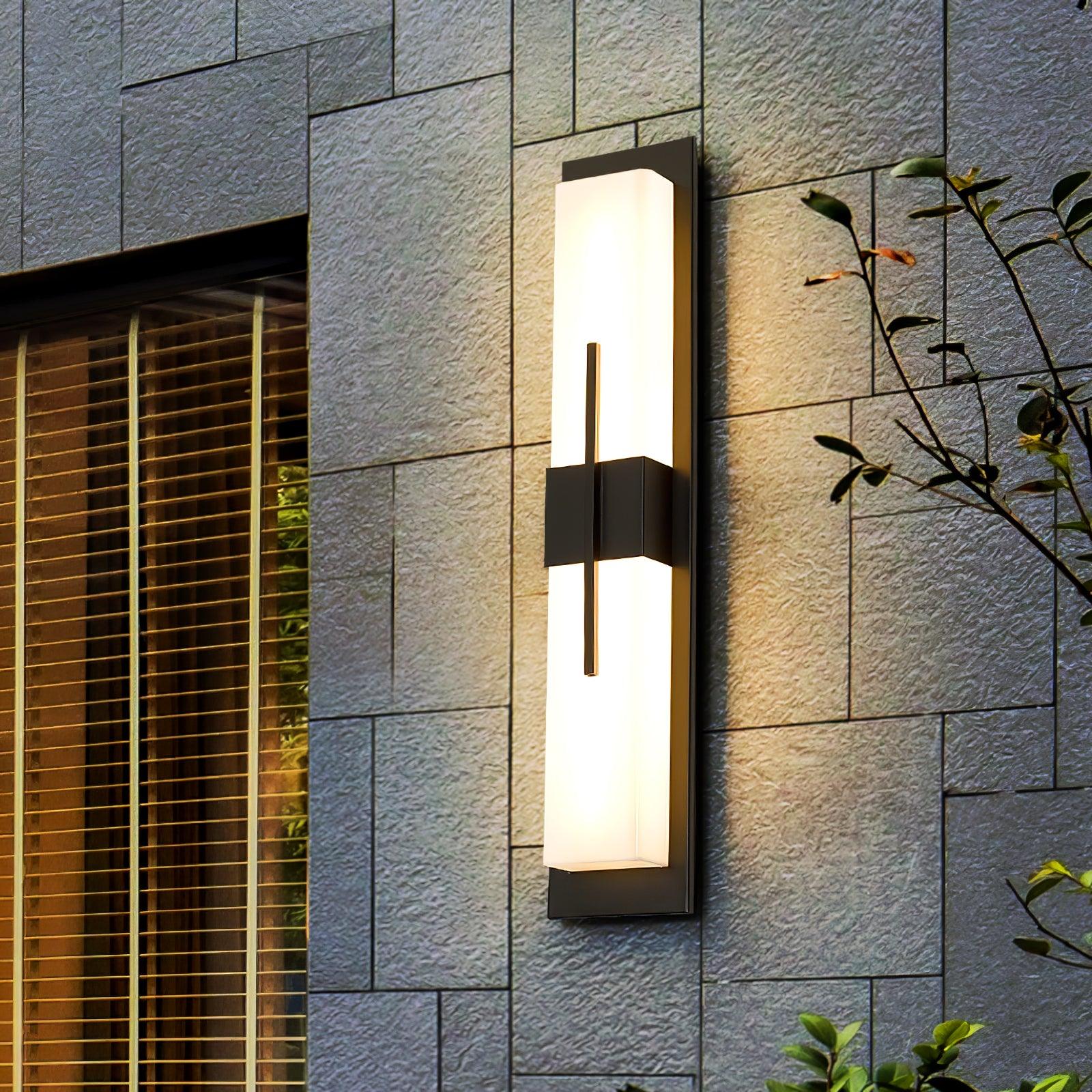 Possini Alabaster Outdoor Wall Light