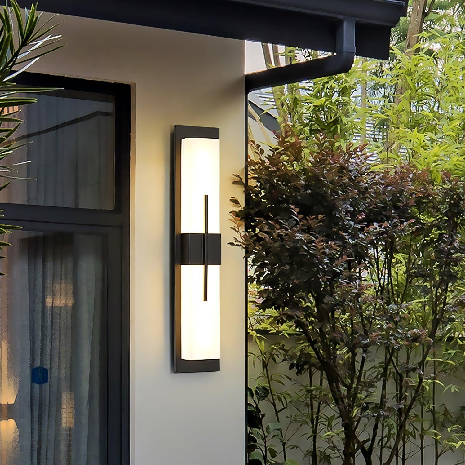 Possini Alabaster Outdoor Wall Light