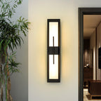 Possini Alabaster Outdoor Wall Light