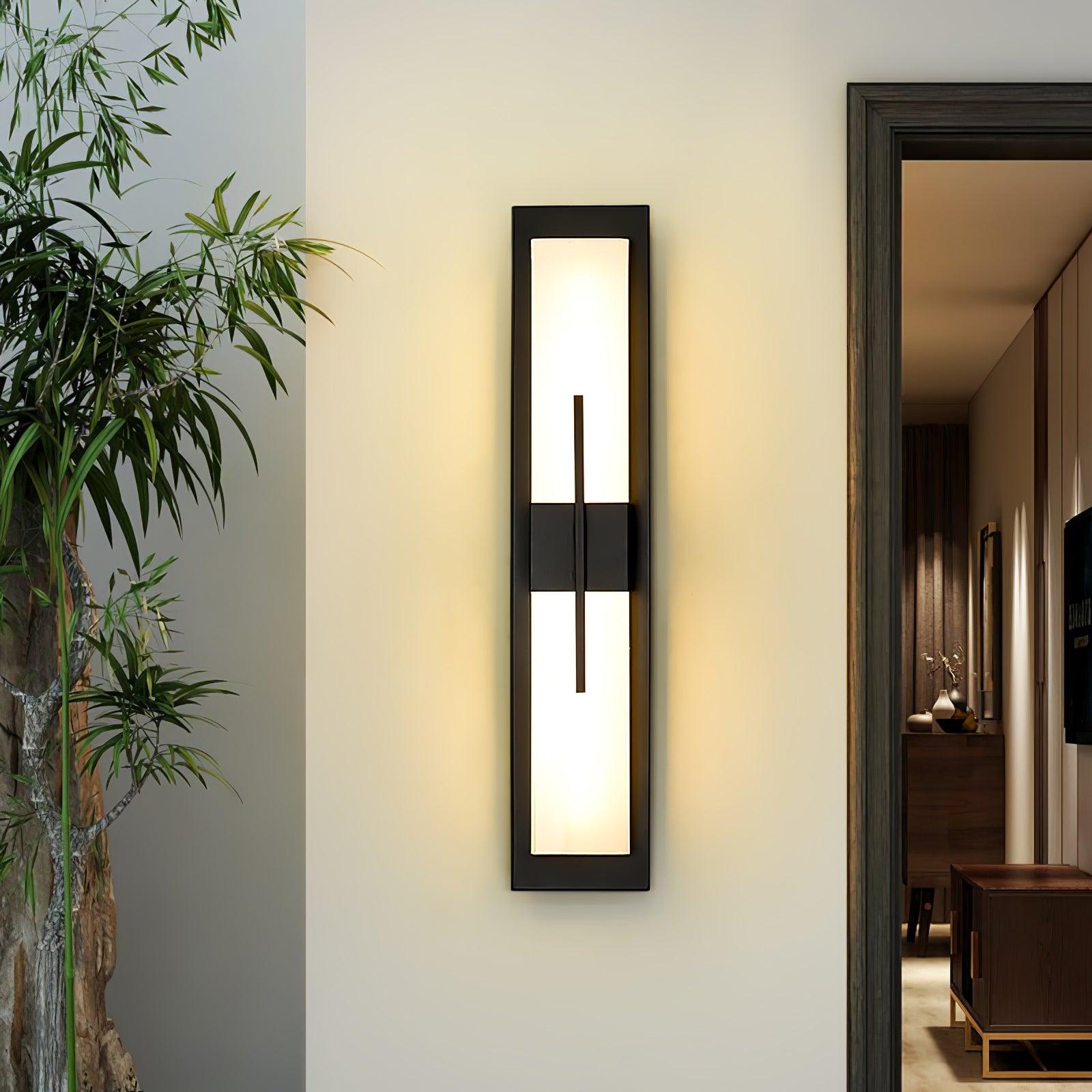 Possini Alabaster Outdoor Wall Light