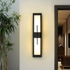 Possini Alabaster Outdoor Wall Light